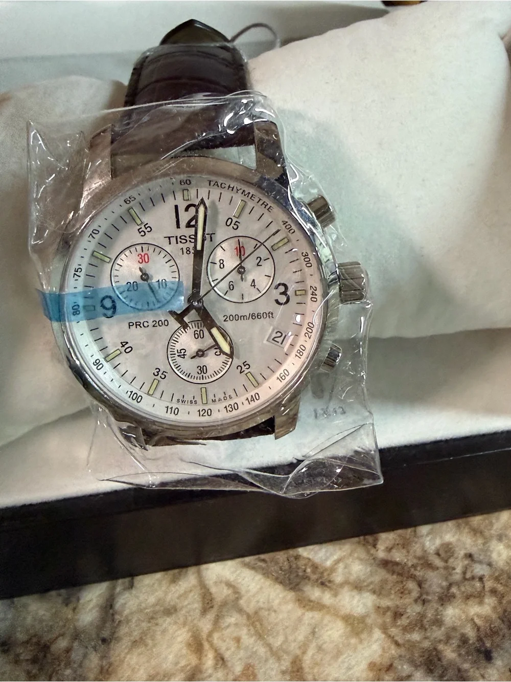 Tissot PRC200 Chronograph T17.1.516.32 NOS 39mm White Dial Full Set